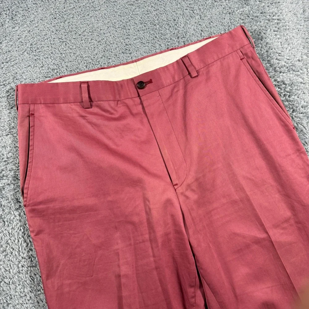 Brooks‎ Brothers Chinos Mens 36x34 Pink Fitzgerald Fit  Trousers Casuals